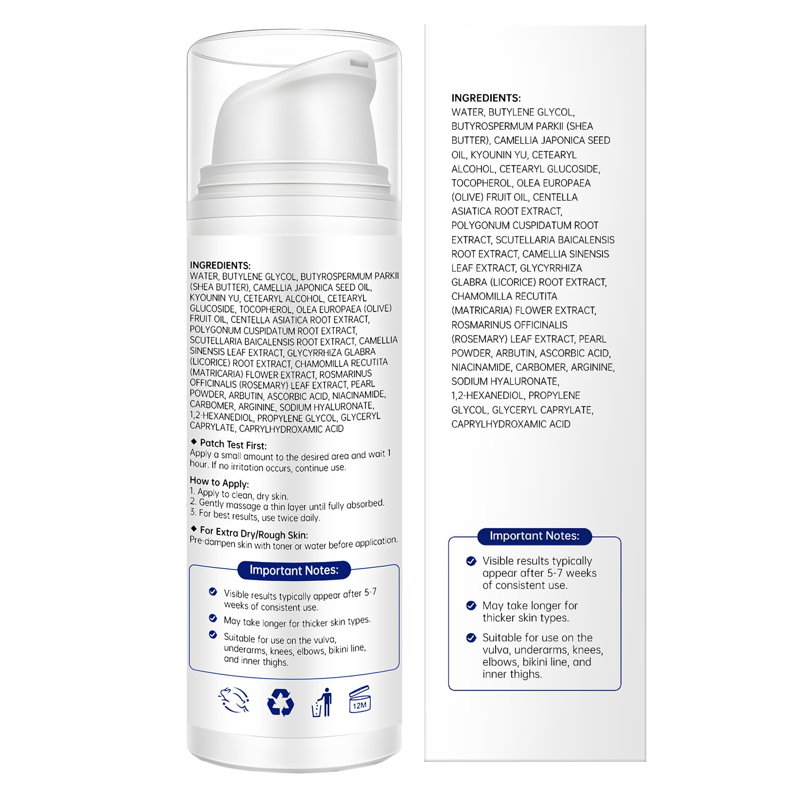 ZVSKISS Skin Bleaching Cream swirl texture lightweight and fast-absorbing