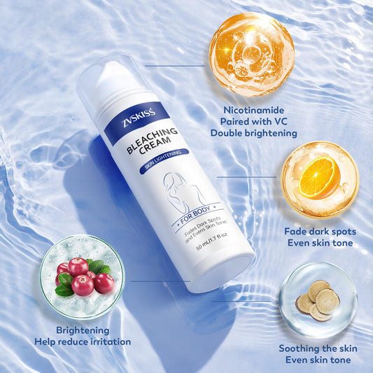 ZVSKISS Skin Bleaching Cream texture on skin for smooth application across skin types