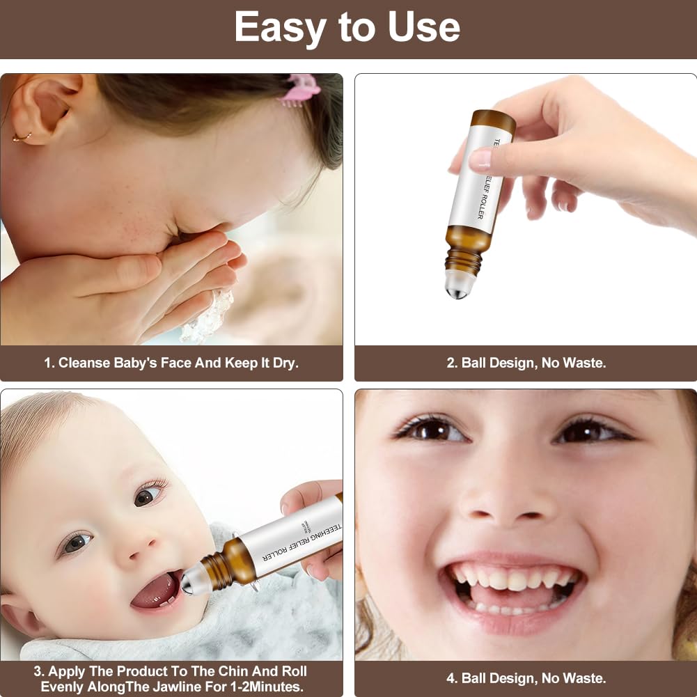 Ergonomic handle of zxbaers teething roller