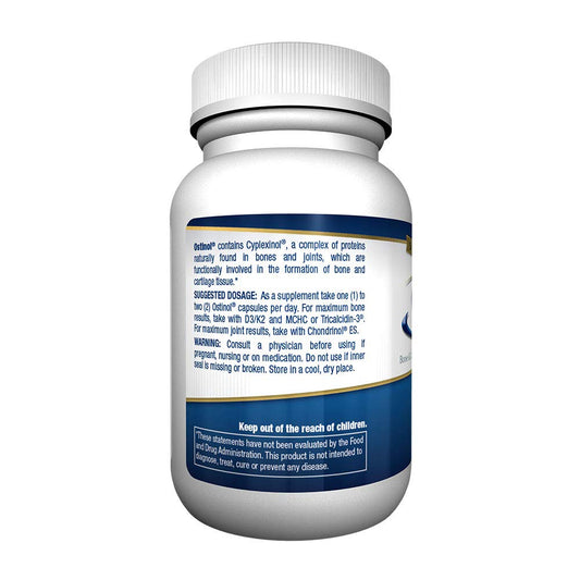 Close-up of Ostinol Standard bottle label