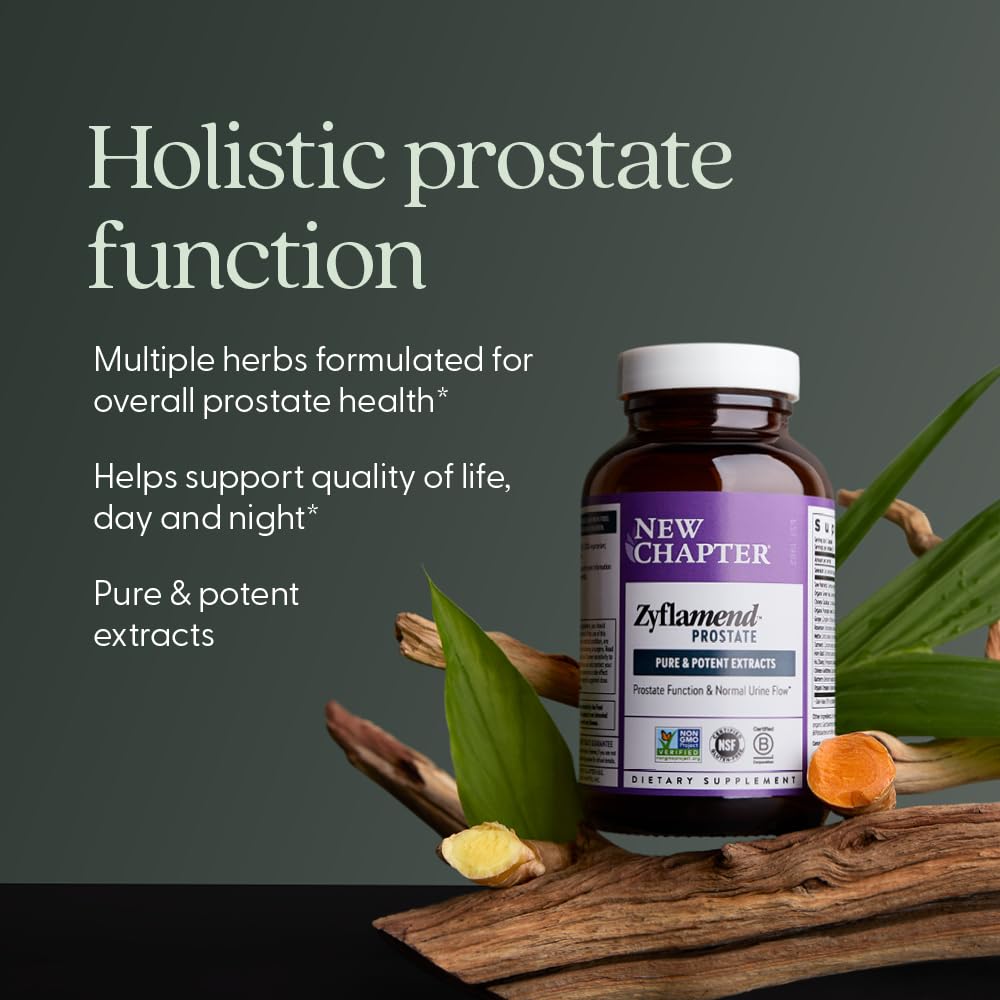 Herbal blend of Turmeric, Green Tea, and Rosemary in Zyflamend Prostate