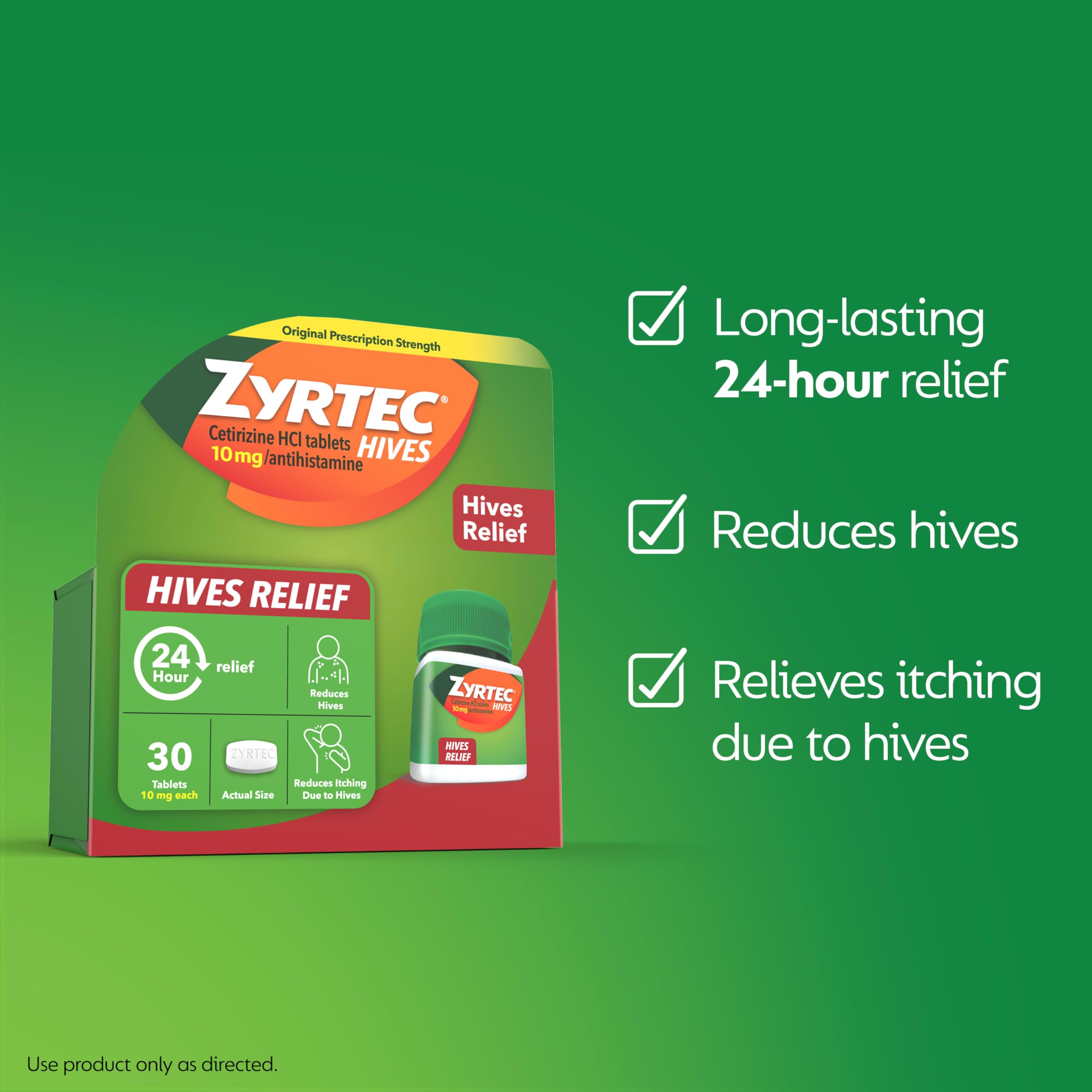 Zyrtec in a backpack ready for outdoor hive itching relief.