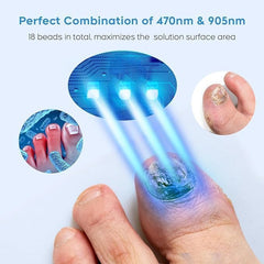 ZZP nail fungus device hand-held setup for easy at-home nail care