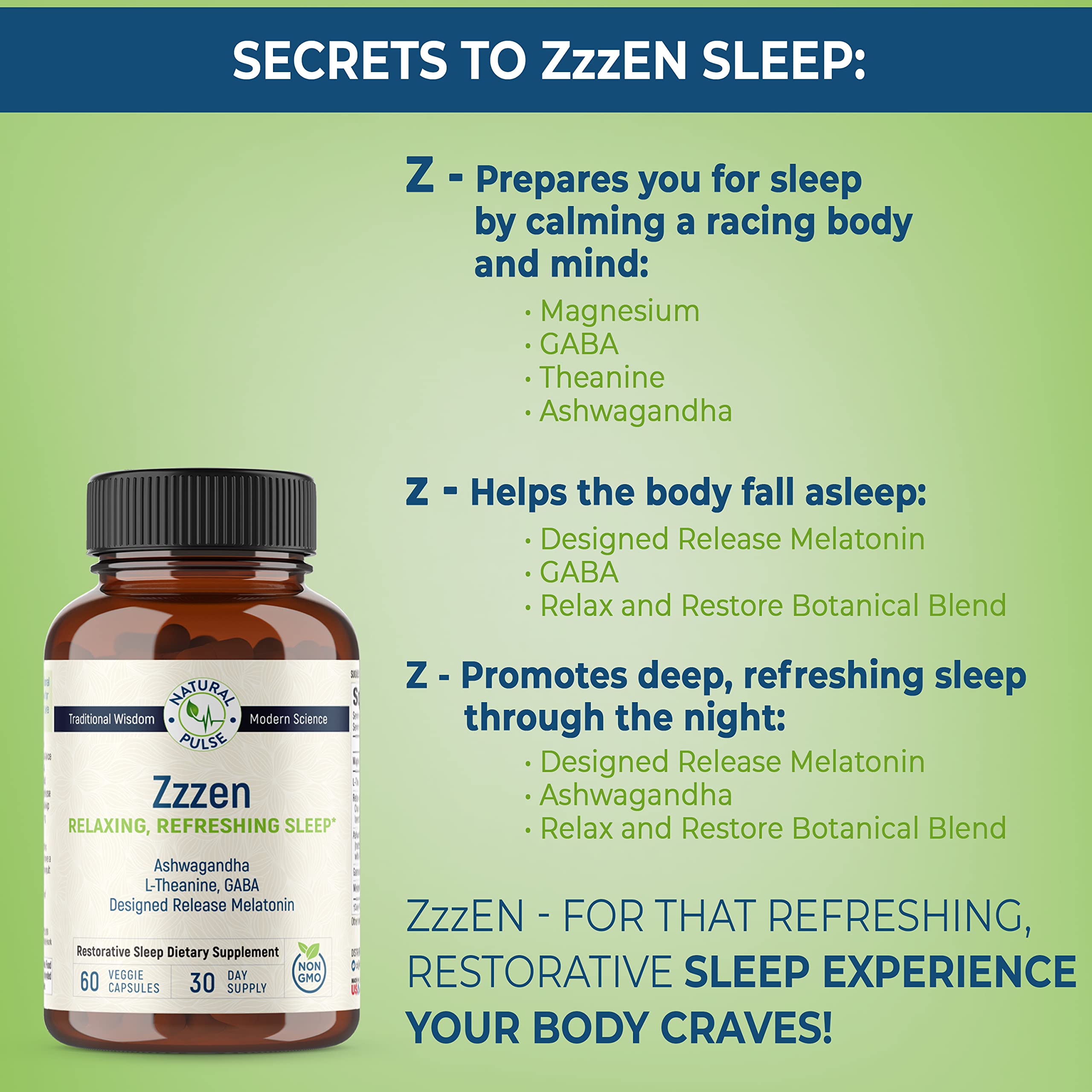 GABA and L-Theanine for relaxed calm sleep