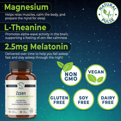 Melatonin designed-release formula in Zzzen