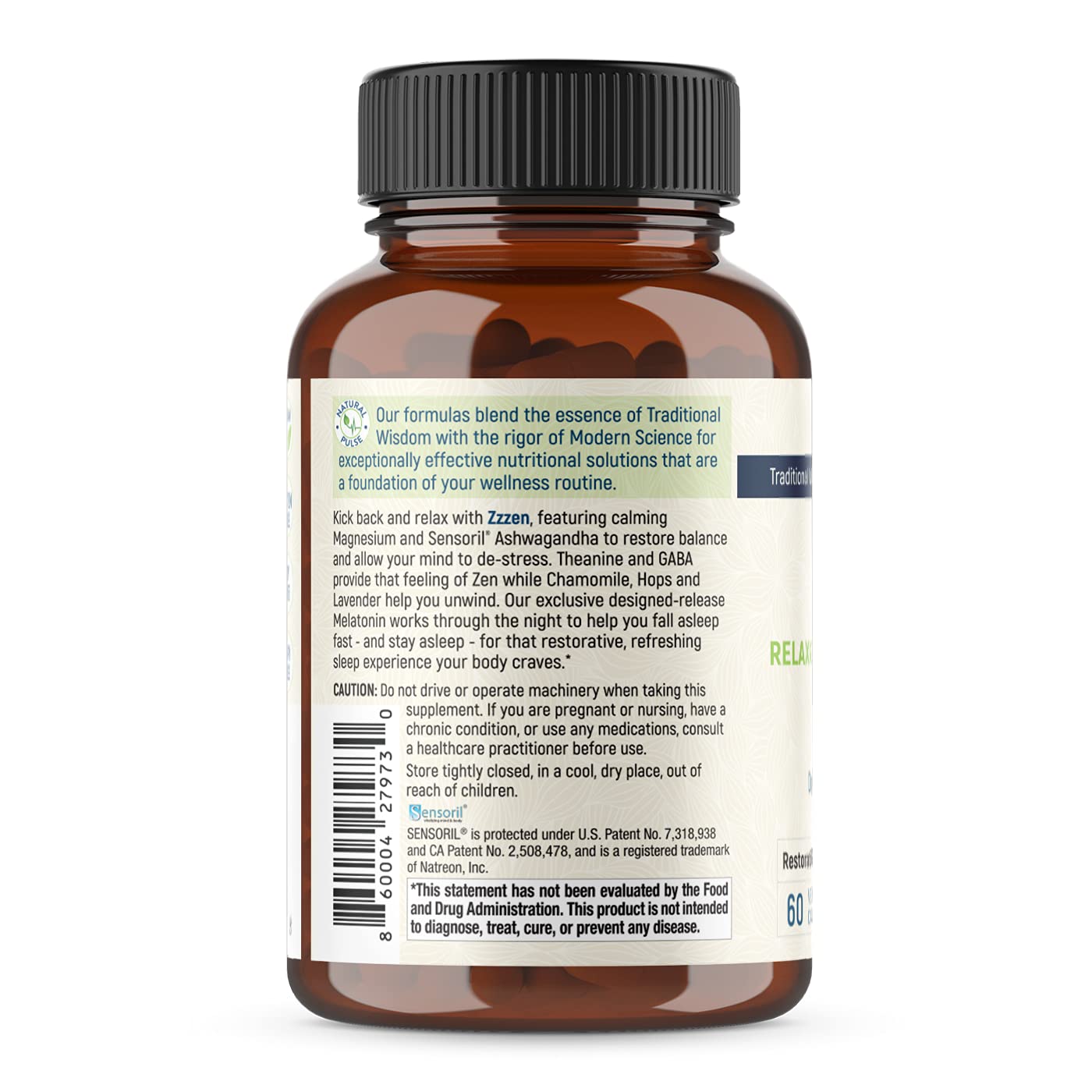 Sensoril Ashwagandha used in Zzzen sleep supplement